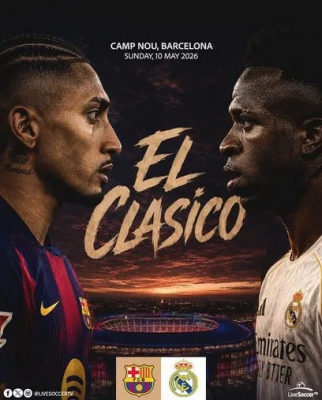Real Madrid — Barcelona Jonli efir Zo'r tv Fudbol Bugun 11-05-2026 oyini