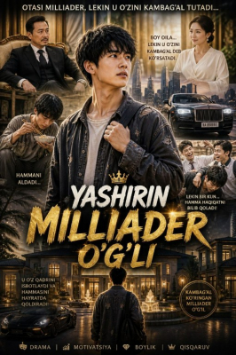 Yashirin milliarder o'g'li (drama 2026) 1-2-3-4-5-7-10-20-30-40-50-60-70-80-90 Qism Koreya seriali uzbek tilida Barcha qismlar 2026 HD skachat